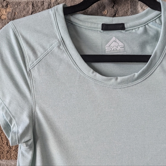 Sync Performance Wear Short Sleeve Crew Neck Technical T-Shirt Small Mint Green - Picture 2 of 7